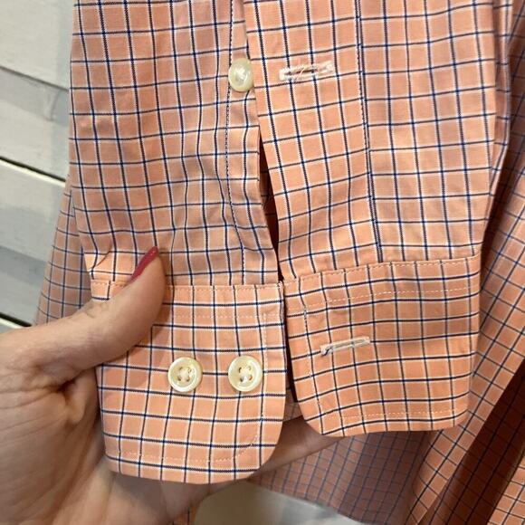 Ralph Lauren Mens 20 / 38 / 39 Tall Classic Fit Checked Button Down Shirt FLAW - Picture 7 of 11